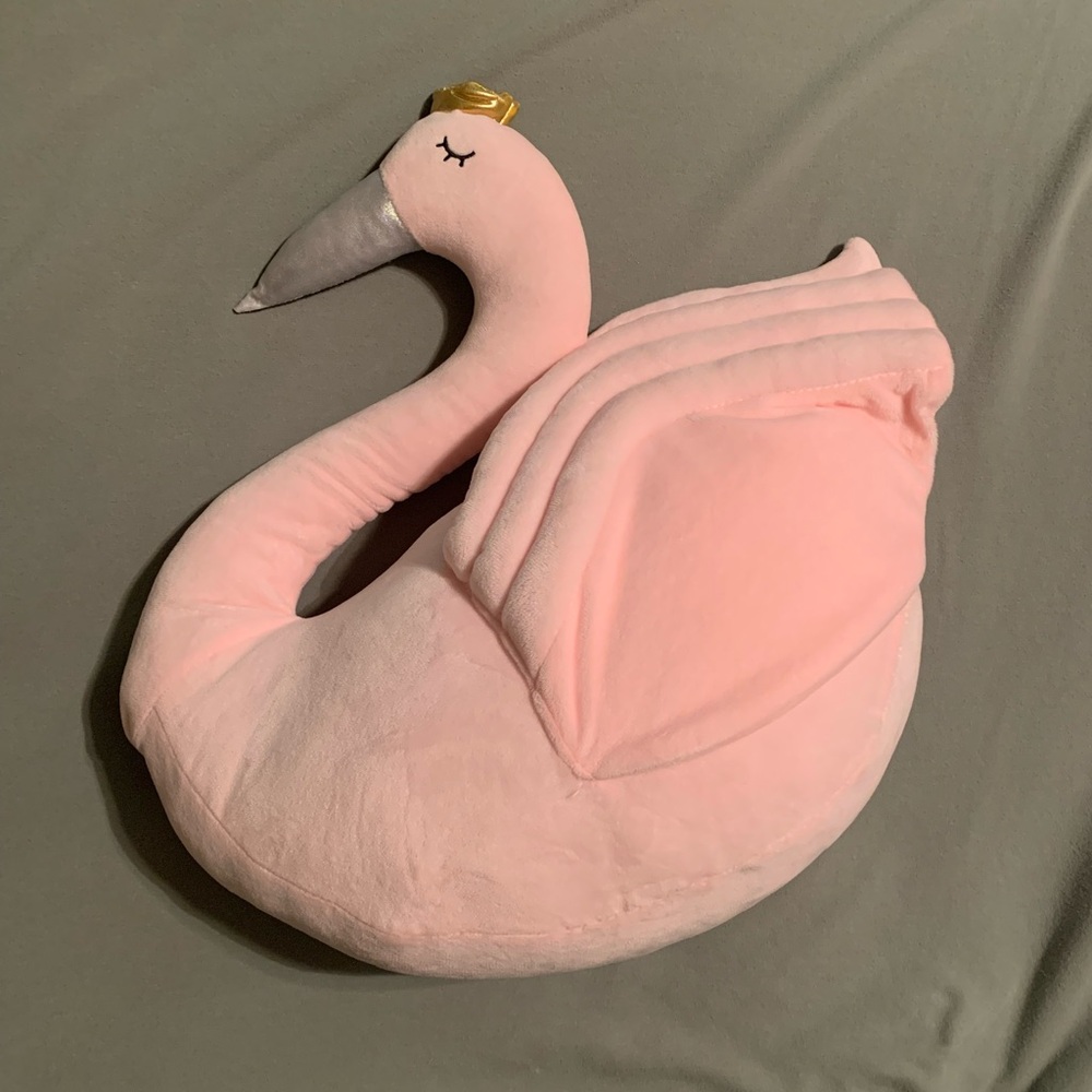 Hobby Lobby Pink Swan Accent Pillow